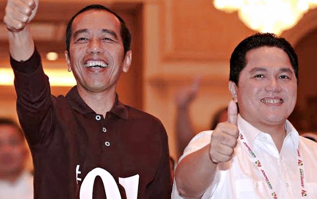 Erick Thohir dan Presiden Joko Widodo