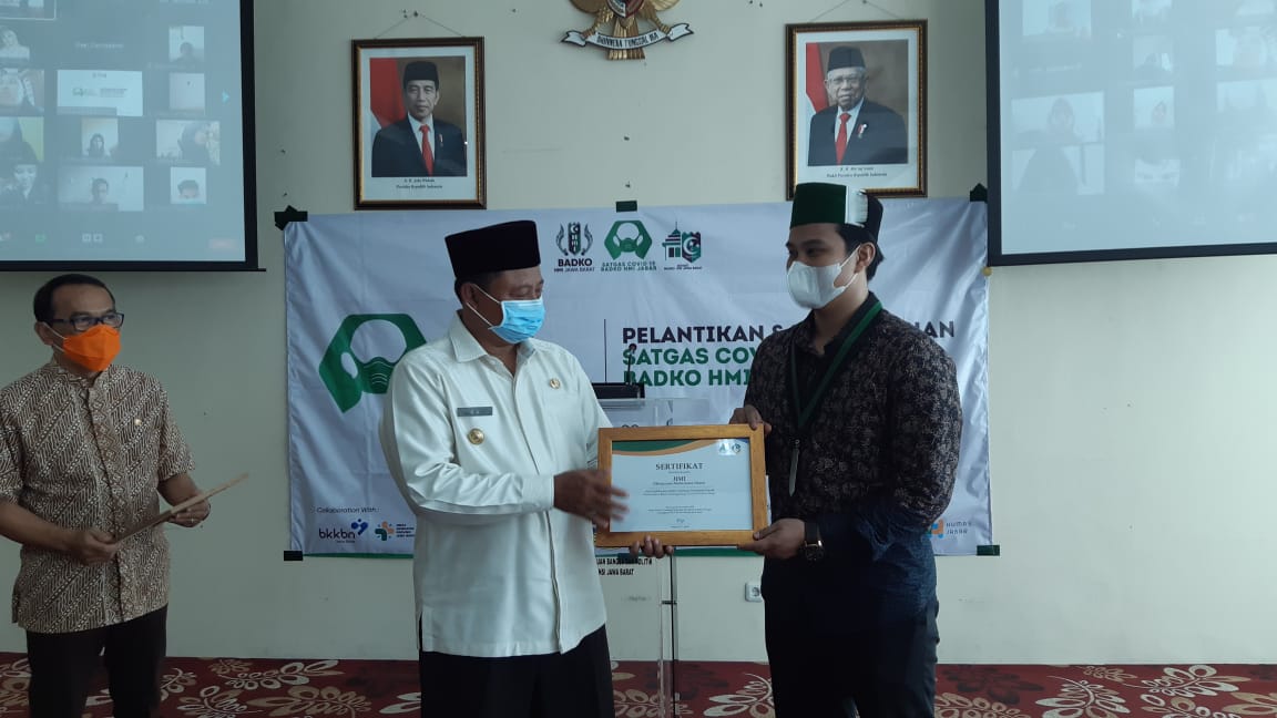 Wakil Gubernur Jawa Barat Uu Ruzhanul Ulum menyambut baik pembentukan Satgas COVID-19 HMI Jabar