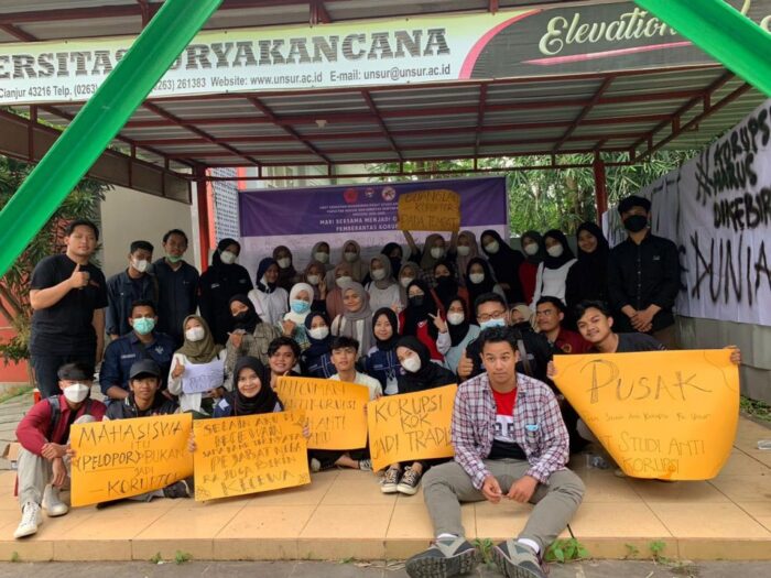 BEM FH Universitas Suryakancana Cianjur Beri dukungan Moril untuk KPK